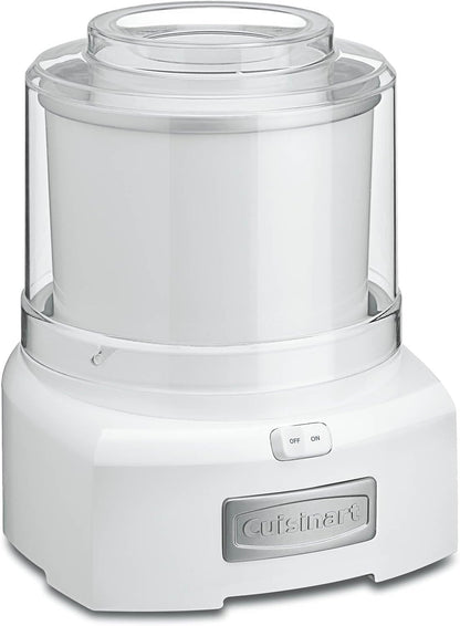 Cuisinart Ice Cream Maker, 1.5 Quart Double Insulated, Sorbet and Frozen Yogurt Maker, Ready in 20 Minutes, ICE-21P1, White