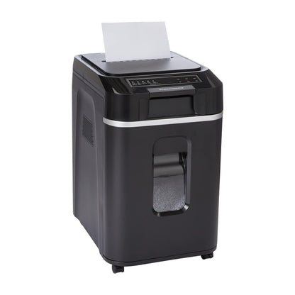 Amazon Basics 12-Sheet Cross-Cut Paper and Credit Card Shredder with Overheat Protection, Black (New Model)