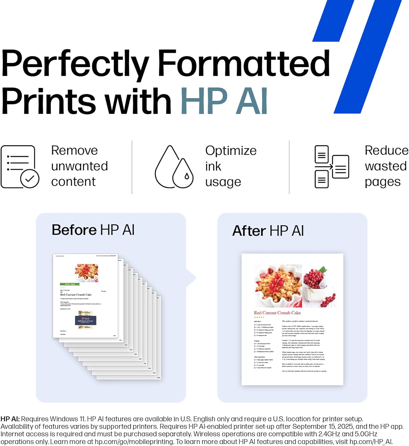 HP DeskJet 2855e Wireless All-in-One Color Inkjet Printer, Scanner, Copier, Best-for-home, 3 month Instant Ink trial included. This printer is only 2.4 ghz capable. (588S5A)