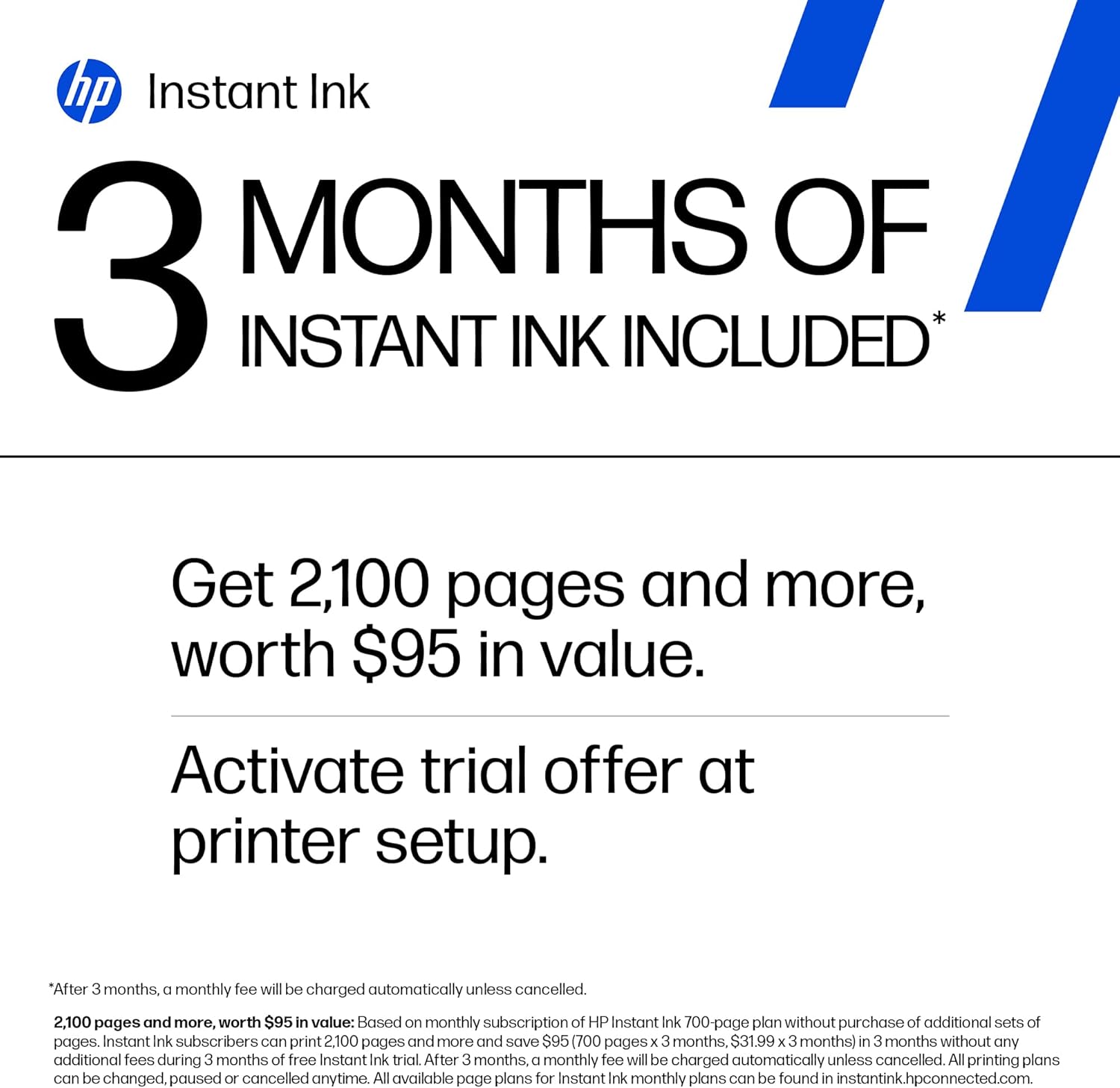 HP DeskJet 2855e Wireless All-in-One Color Inkjet Printer, Scanner, Copier, Best-for-home, 3 month Instant Ink trial included. This printer is only 2.4 ghz capable. (588S5A)