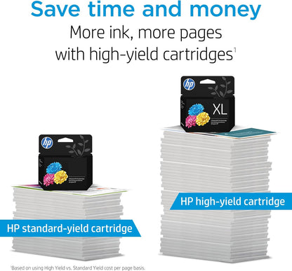 HP 67 Black/Tri-Color Ink Cartridges (2-Pack) | Works with DeskJet 1255, 2700, 4100, Envy 6000, 6400 | Instant Ink Eligible | 3YP29AN | Packaging May Vary