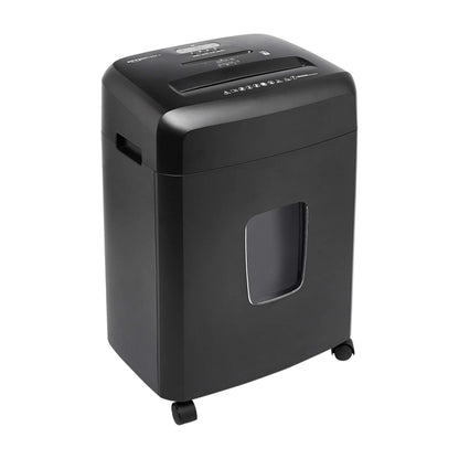 Amazon Basics 12-Sheet Cross-Cut Paper and Credit Card Shredder with Overheat Protection, Black (New Model)