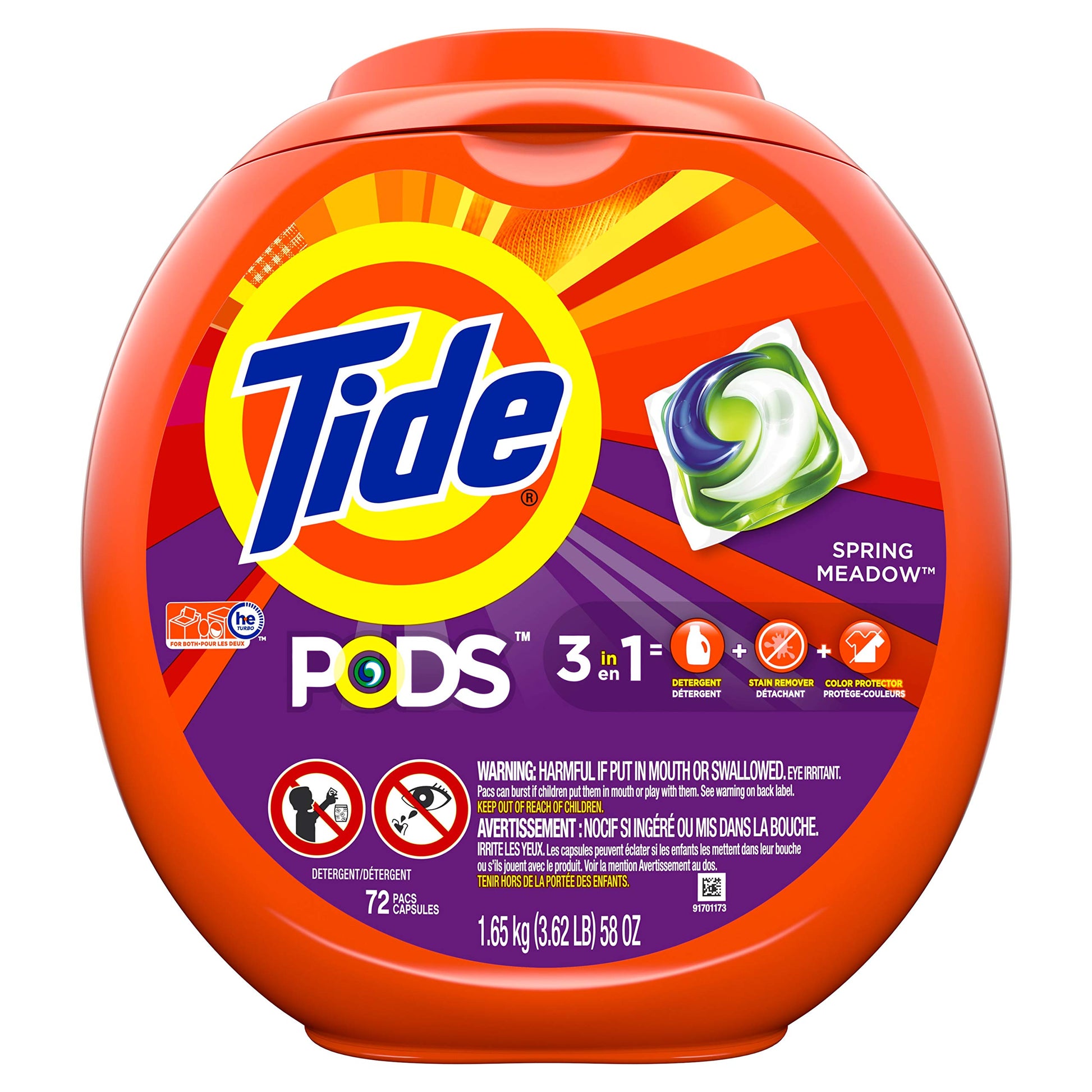 Tide Spring Meadow Pods, 132 Ounce