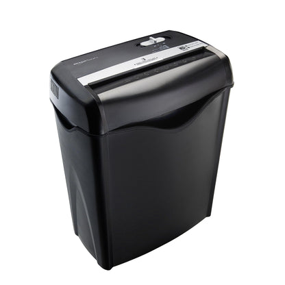 Amazon Basics 12-Sheet Cross-Cut Paper and Credit Card Shredder with Overheat Protection, Black (New Model)