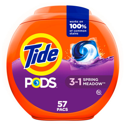 Tide Spring Meadow Pods, 132 Ounce