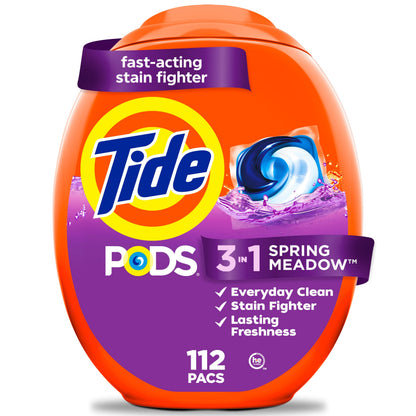 Tide Spring Meadow Pods, 132 Ounce